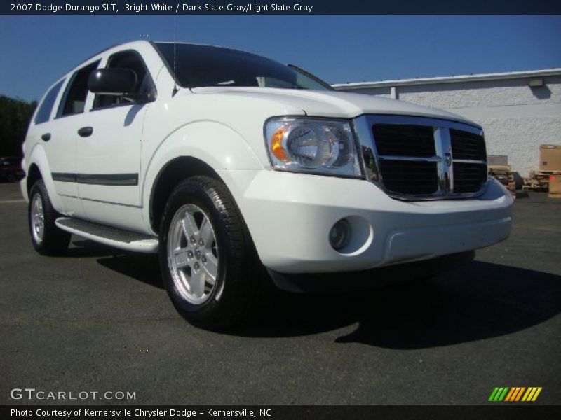 Bright White / Dark Slate Gray/Light Slate Gray 2007 Dodge Durango SLT
