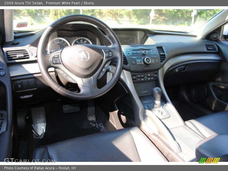 Premium White Pearl / Ebony 2009 Acura TSX Sedan
