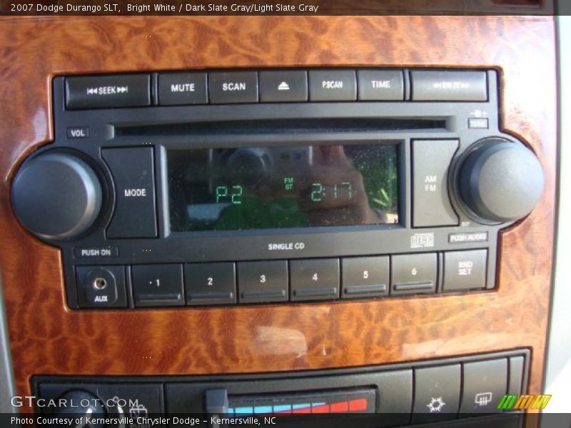 Bright White / Dark Slate Gray/Light Slate Gray 2007 Dodge Durango SLT