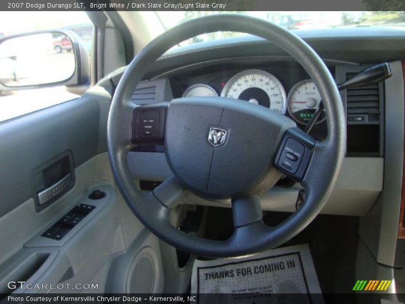 Bright White / Dark Slate Gray/Light Slate Gray 2007 Dodge Durango SLT