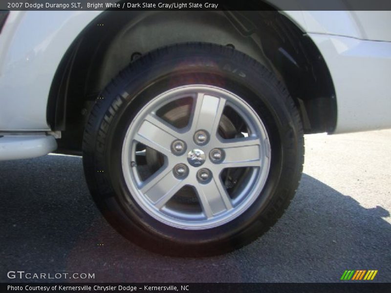 Bright White / Dark Slate Gray/Light Slate Gray 2007 Dodge Durango SLT