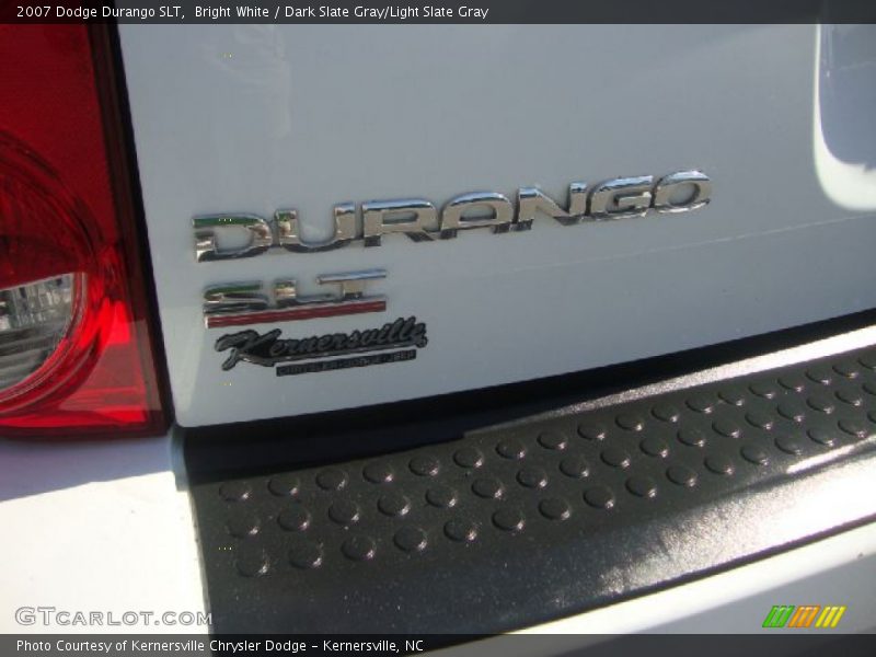 Bright White / Dark Slate Gray/Light Slate Gray 2007 Dodge Durango SLT