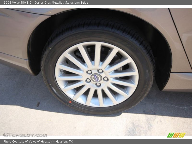 Oyster Gray Metallic / Sandstone Beige 2008 Volvo S80 3.2