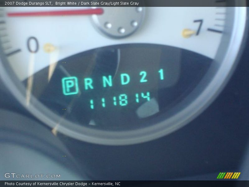 Bright White / Dark Slate Gray/Light Slate Gray 2007 Dodge Durango SLT