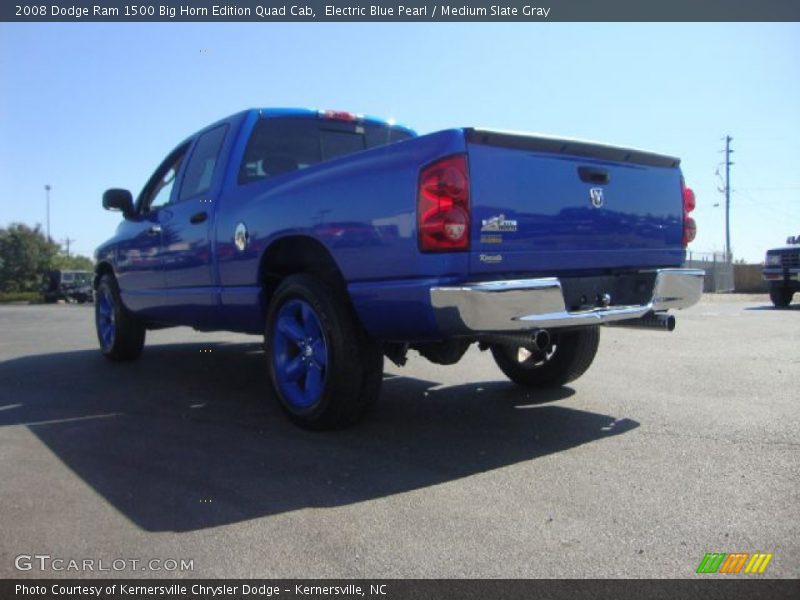 Electric Blue Pearl / Medium Slate Gray 2008 Dodge Ram 1500 Big Horn Edition Quad Cab