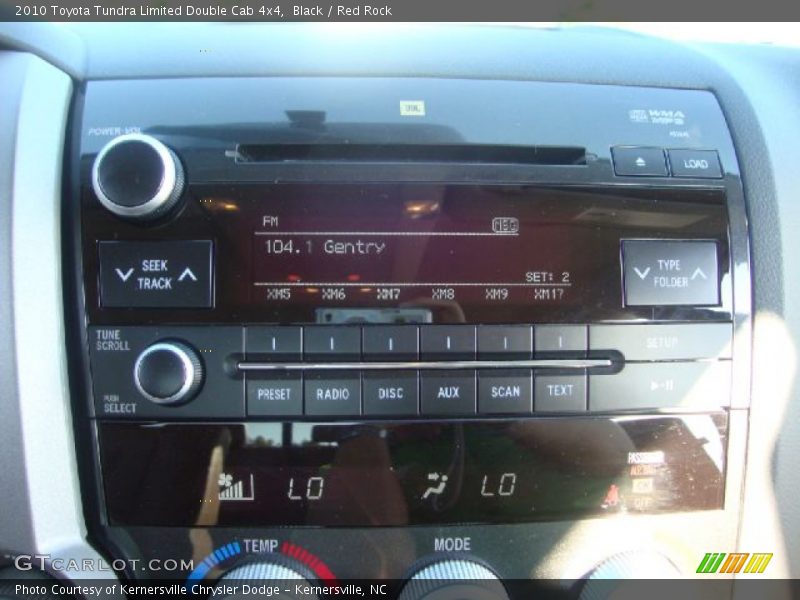 Black / Red Rock 2010 Toyota Tundra Limited Double Cab 4x4