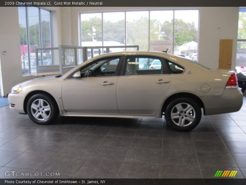 Gold Mist Metallic / Neutral 2009 Chevrolet Impala LS