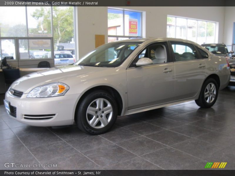 Gold Mist Metallic / Neutral 2009 Chevrolet Impala LS