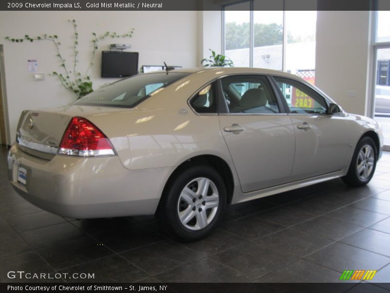 Gold Mist Metallic / Neutral 2009 Chevrolet Impala LS