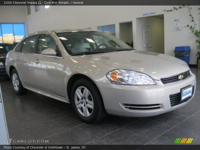 Gold Mist Metallic / Neutral 2009 Chevrolet Impala LS