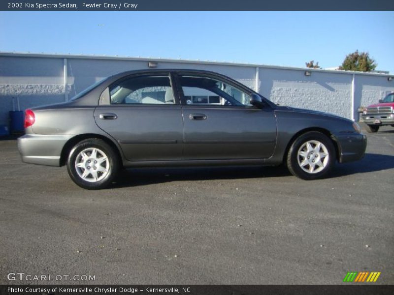Pewter Gray / Gray 2002 Kia Spectra Sedan