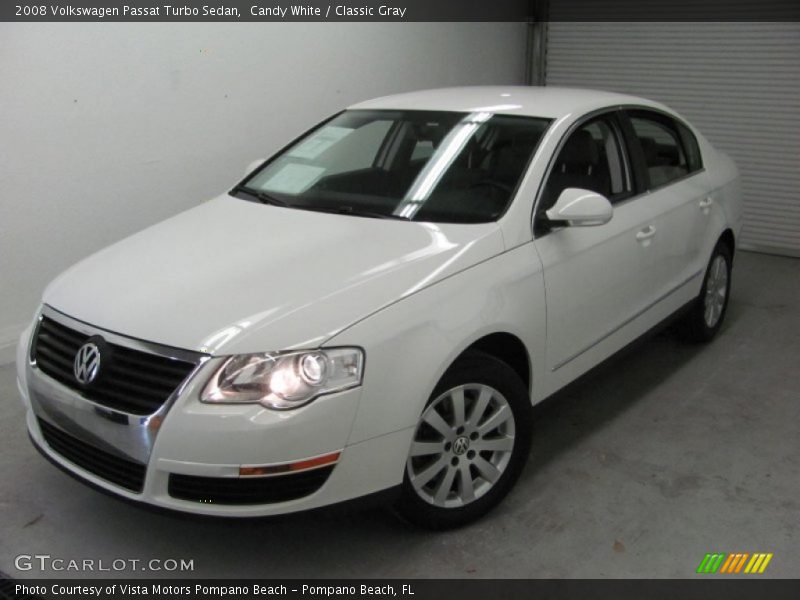 Candy White / Classic Gray 2008 Volkswagen Passat Turbo Sedan