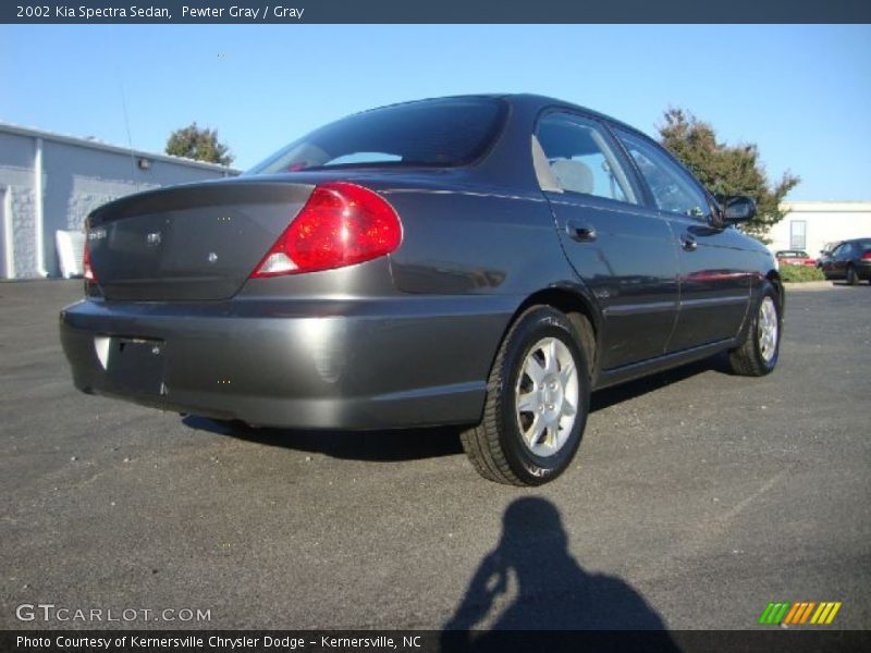 Pewter Gray / Gray 2002 Kia Spectra Sedan