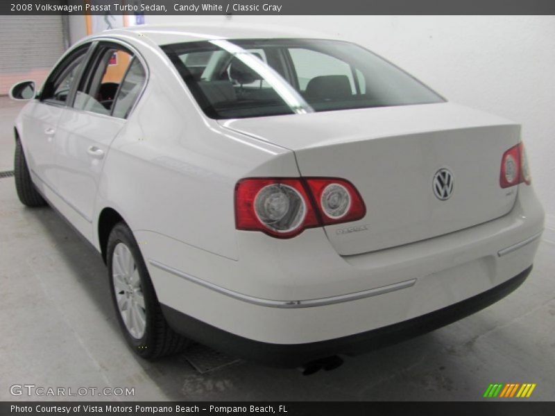 Candy White / Classic Gray 2008 Volkswagen Passat Turbo Sedan