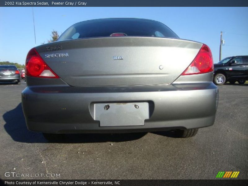 Pewter Gray / Gray 2002 Kia Spectra Sedan