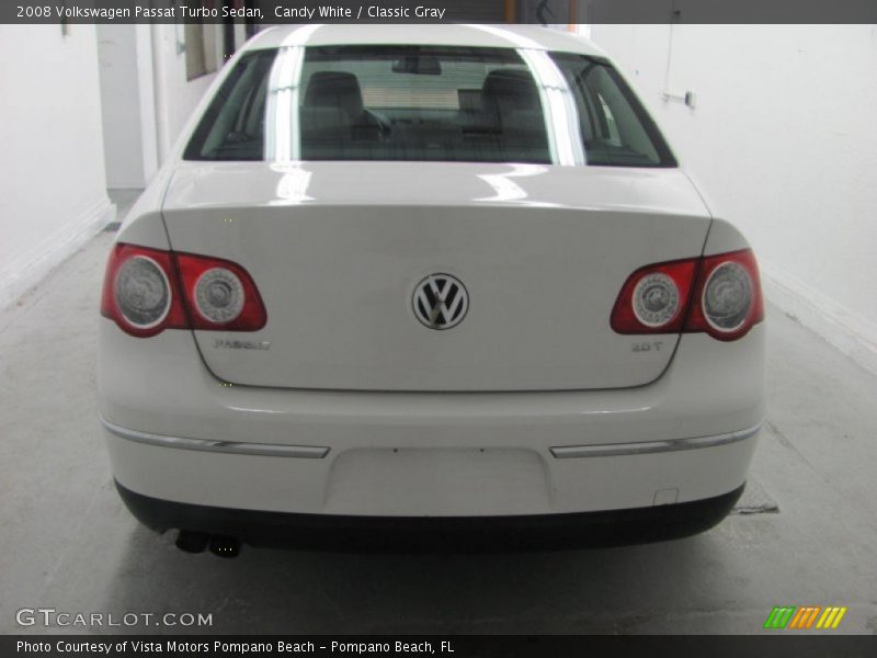 Candy White / Classic Gray 2008 Volkswagen Passat Turbo Sedan