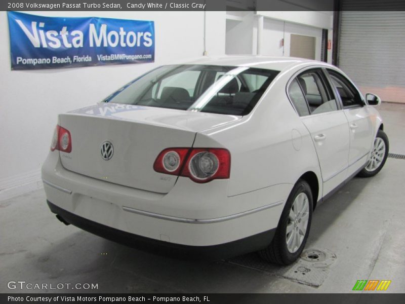 Candy White / Classic Gray 2008 Volkswagen Passat Turbo Sedan