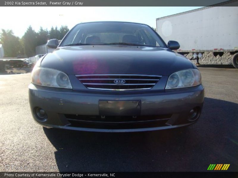 Pewter Gray / Gray 2002 Kia Spectra Sedan