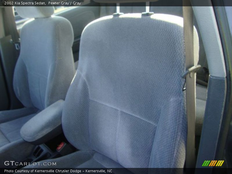 Pewter Gray / Gray 2002 Kia Spectra Sedan