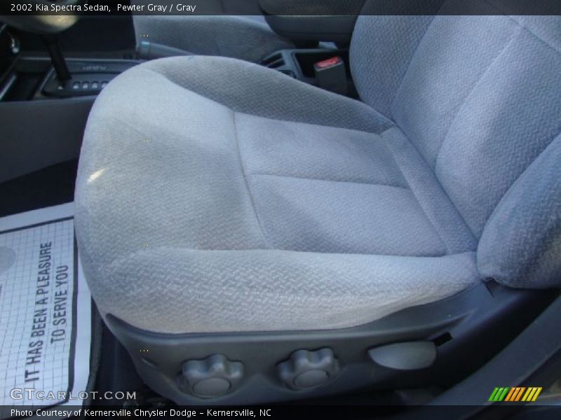 Pewter Gray / Gray 2002 Kia Spectra Sedan