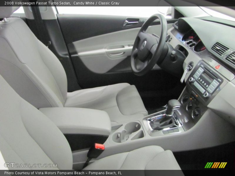 Candy White / Classic Gray 2008 Volkswagen Passat Turbo Sedan
