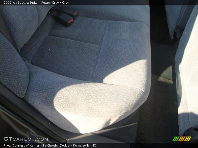 Pewter Gray / Gray 2002 Kia Spectra Sedan