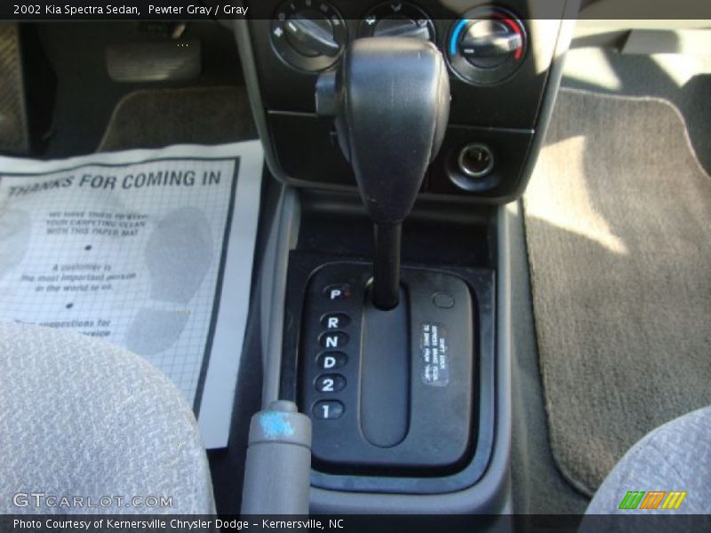 Pewter Gray / Gray 2002 Kia Spectra Sedan