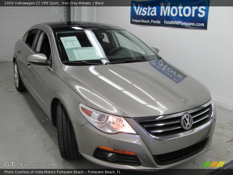 Iron Grey Metallic / Black 2009 Volkswagen CC VR6 Sport
