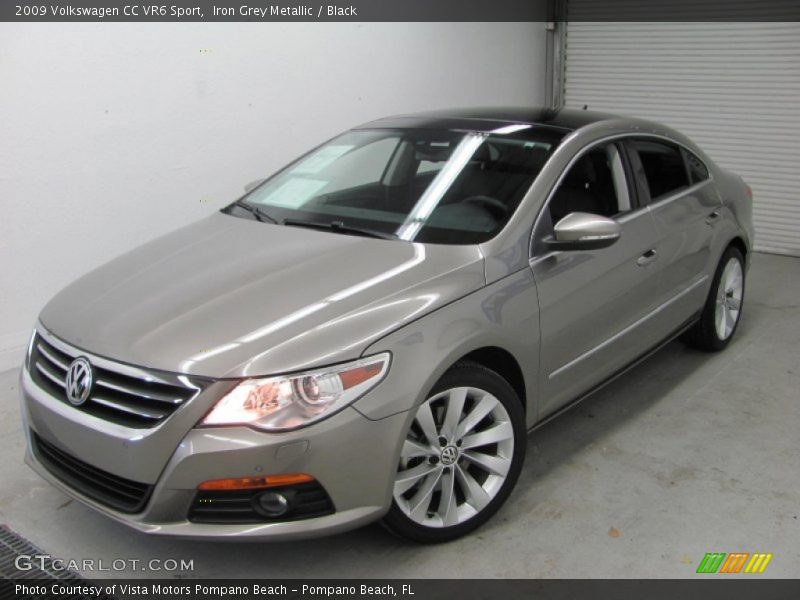 Iron Grey Metallic / Black 2009 Volkswagen CC VR6 Sport