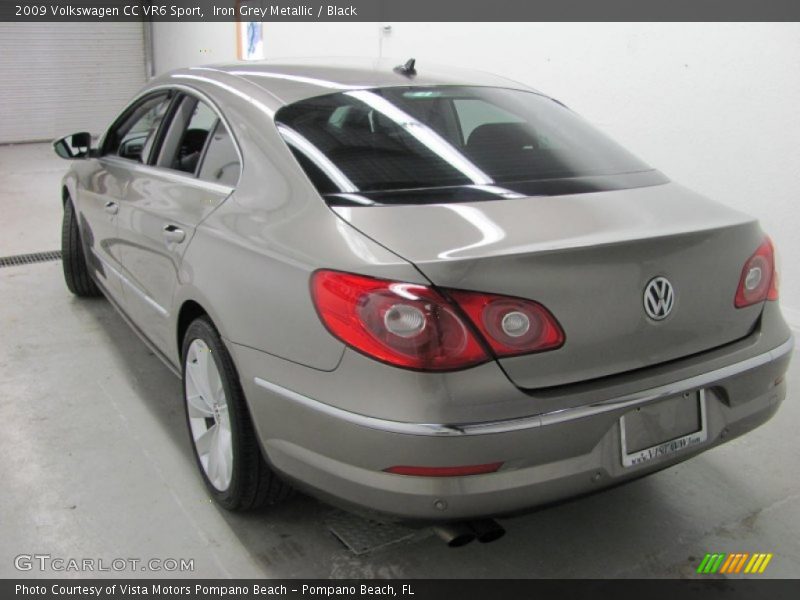 Iron Grey Metallic / Black 2009 Volkswagen CC VR6 Sport