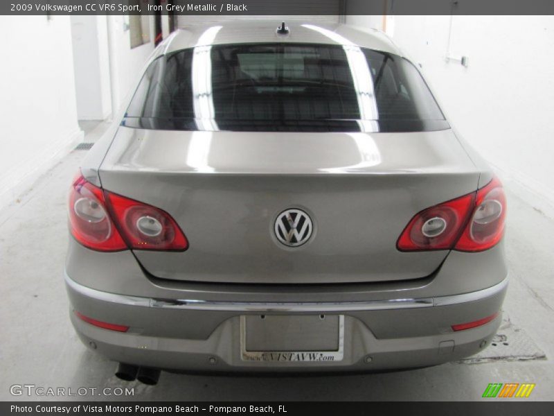Iron Grey Metallic / Black 2009 Volkswagen CC VR6 Sport