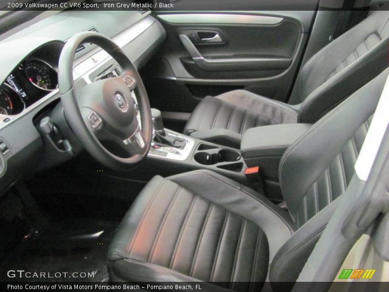 Iron Grey Metallic / Black 2009 Volkswagen CC VR6 Sport