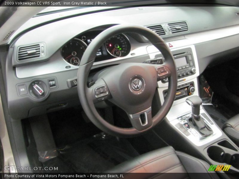 Iron Grey Metallic / Black 2009 Volkswagen CC VR6 Sport