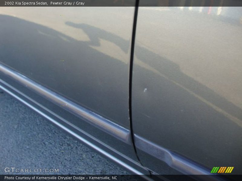 Pewter Gray / Gray 2002 Kia Spectra Sedan