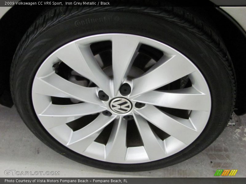 Iron Grey Metallic / Black 2009 Volkswagen CC VR6 Sport