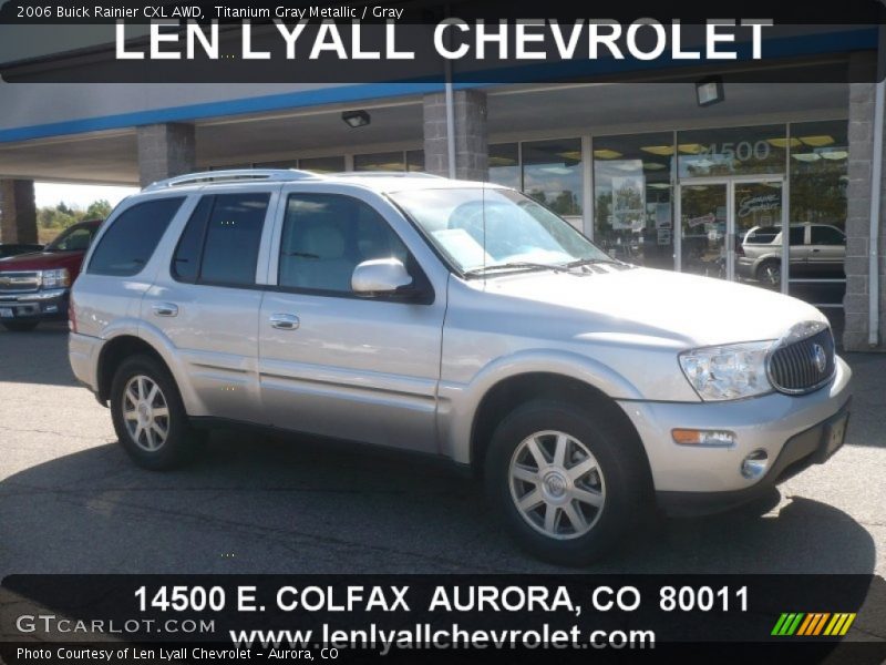 Titanium Gray Metallic / Gray 2006 Buick Rainier CXL AWD