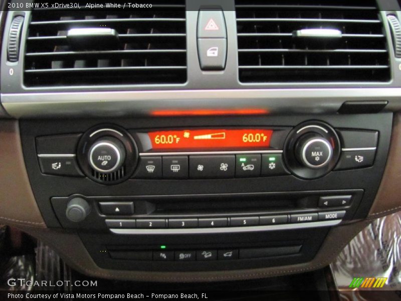 Alpine White / Tobacco 2010 BMW X5 xDrive30i