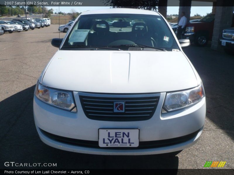 Polar White / Gray 2007 Saturn ION 2 Sedan