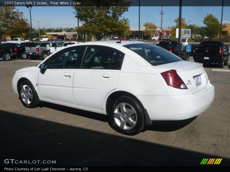Polar White / Gray 2007 Saturn ION 2 Sedan