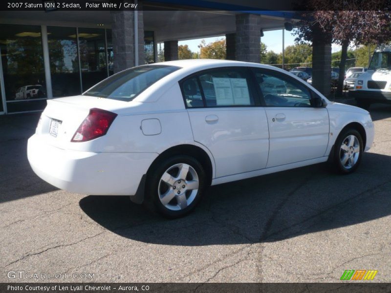 Polar White / Gray 2007 Saturn ION 2 Sedan