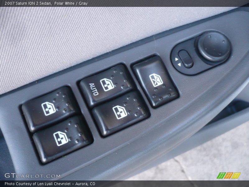 Polar White / Gray 2007 Saturn ION 2 Sedan