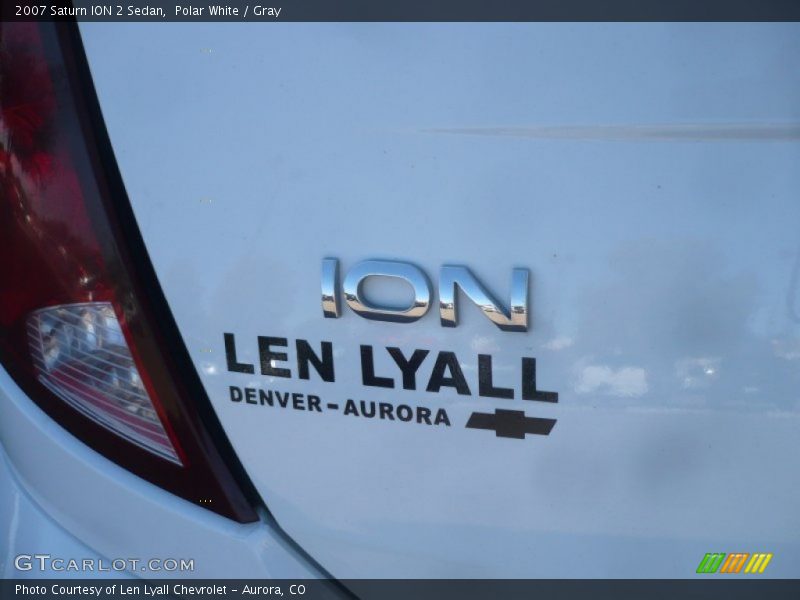 Polar White / Gray 2007 Saturn ION 2 Sedan