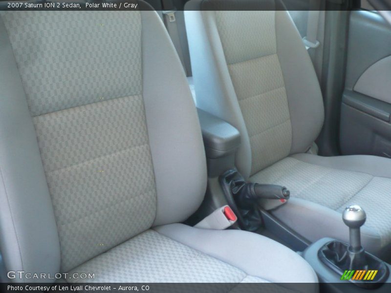 Polar White / Gray 2007 Saturn ION 2 Sedan