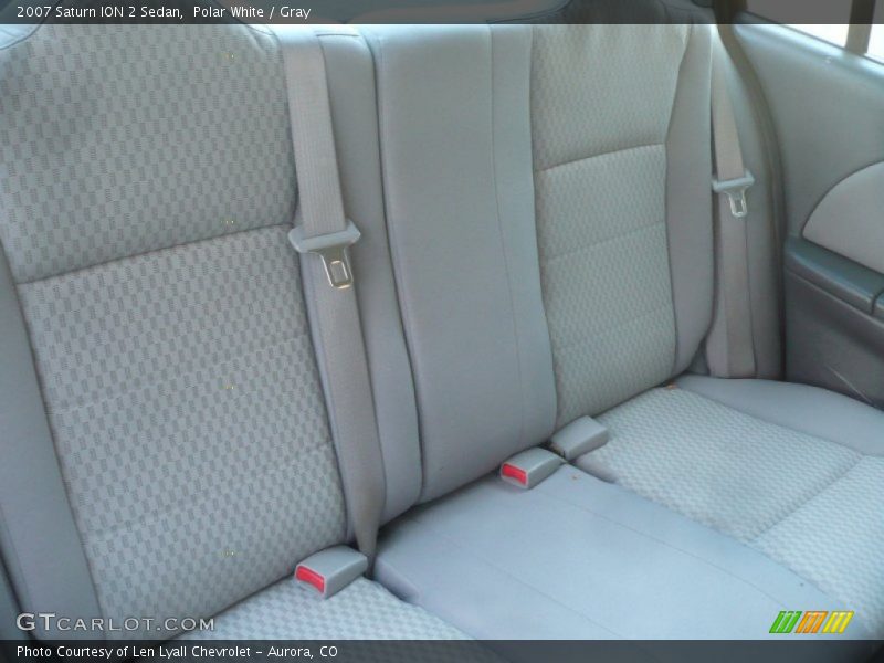 Polar White / Gray 2007 Saturn ION 2 Sedan