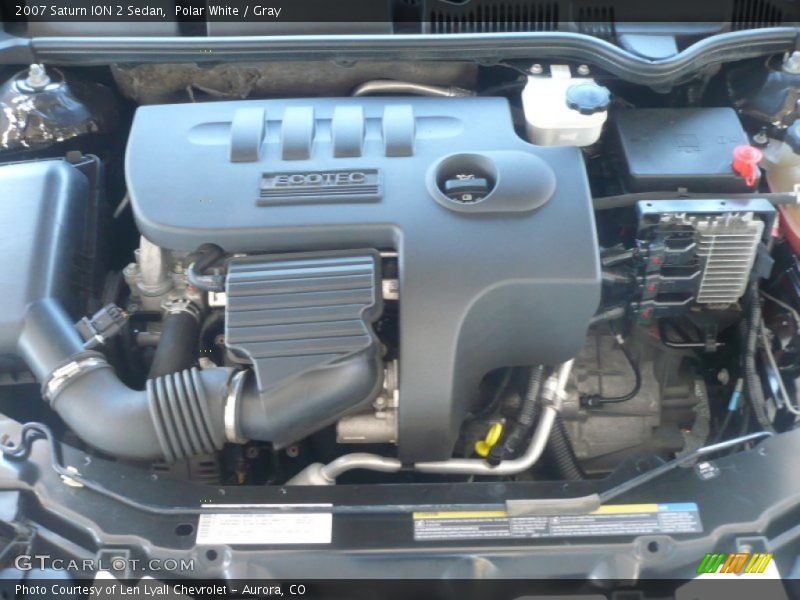 Polar White / Gray 2007 Saturn ION 2 Sedan