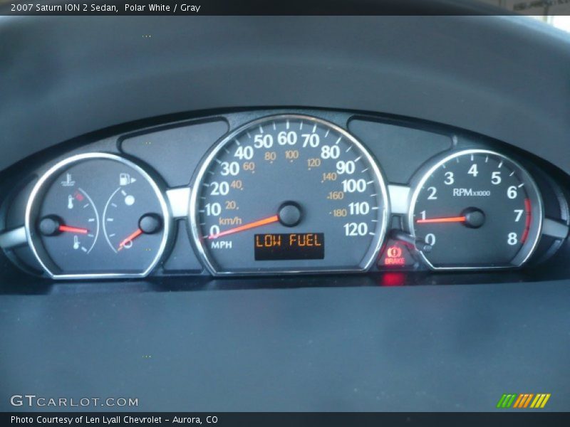 Polar White / Gray 2007 Saturn ION 2 Sedan