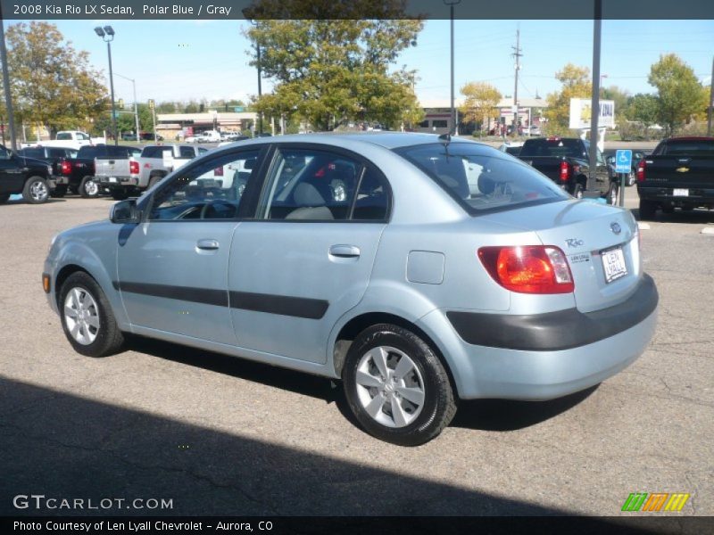 Polar Blue / Gray 2008 Kia Rio LX Sedan