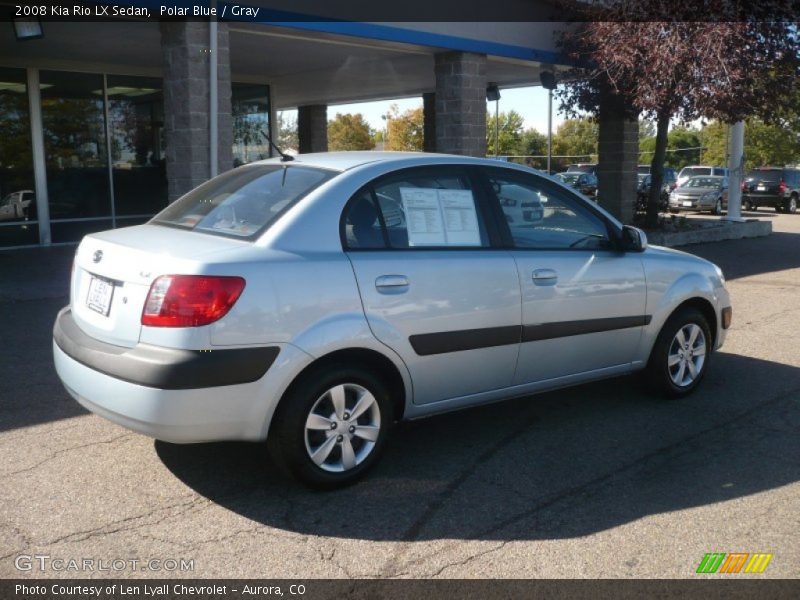 Polar Blue / Gray 2008 Kia Rio LX Sedan