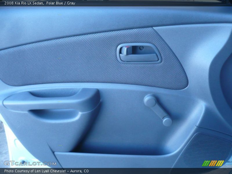 Polar Blue / Gray 2008 Kia Rio LX Sedan