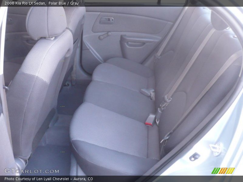 Polar Blue / Gray 2008 Kia Rio LX Sedan